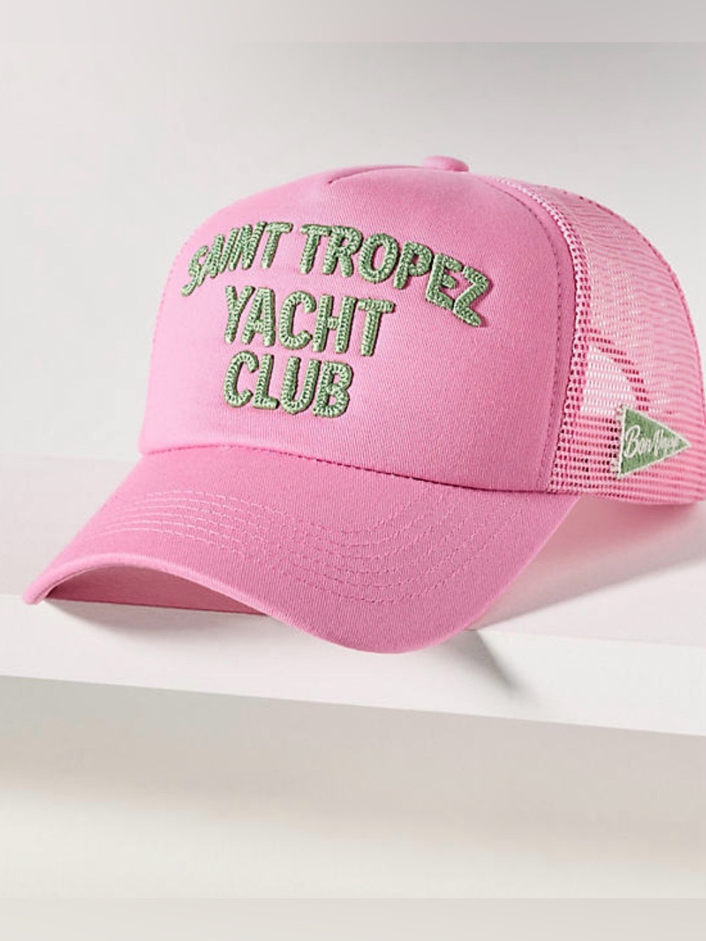 Anthropologie Worn/West Saint Tropez Yacht Club Trucker Hat NWT